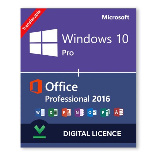 Windows 10 Pro + Microsoft Office 2016 Professional Bundle